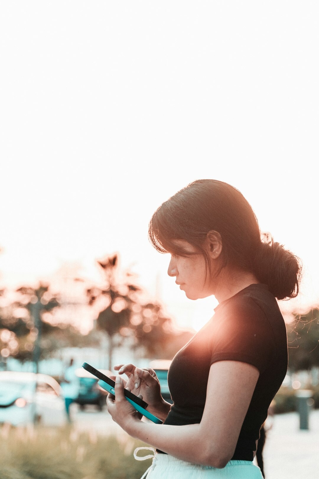 young people on phones